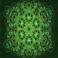 thumbnail image 1 of Ahgly Company Machine Washable Indoor Square Transitional Dark Lime Green Area Rugs, 7' Square, 1 of 1