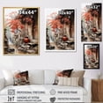 thumbnail image 4 of Designart "Wabisabi Beauty Japon painting I" Cityscapes Floater Framed Canvas Art Print, 4 of 7