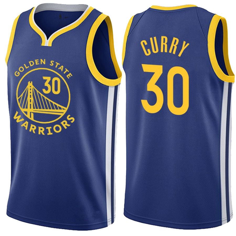 Golden State Warriors Stephen Curry 75th Anniversary Blue Swingman