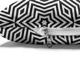 thumbnail image 4 of Black and White Pet Bed, Monochrome Stars and Rhombuses Pattern Abstract Geometric Stripes, Chew Resistant Pad for Dogs and Cats Cushion with Removable Cover, 24" x 39", Black and White, by Ambesonne, 4 of 4