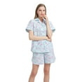 thumbnail image 2 of GLOBAL Womens Pajama Set Short Sleeve PJs for Women cotton Pajamas Summer Sleepwear, 2-Piece, Sizes S to 3X, 2 of 6