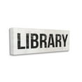 thumbnail image 4 of Stupell Industries Library Rustic Weathered Phrase Typography Painting Gallery Wrapped Canvas Print Wall Art, 4 of 5