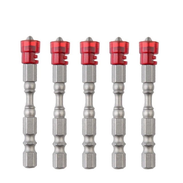 8-Piece Cross Tip Magnetic Anti-Slip Carbide Screwdriver Bits Set, 6.2mm Width, Durable for Home & Industrial Use