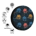 thumbnail image 4 of Naloa cartoon doodle octopus Tire Cover Wheel Protectors Tyre Covers Weatherproof Wheel Covers Universal Fit for Trailer Rv SUV Truck Camper Travel Trailers-14 inch, 4 of 6