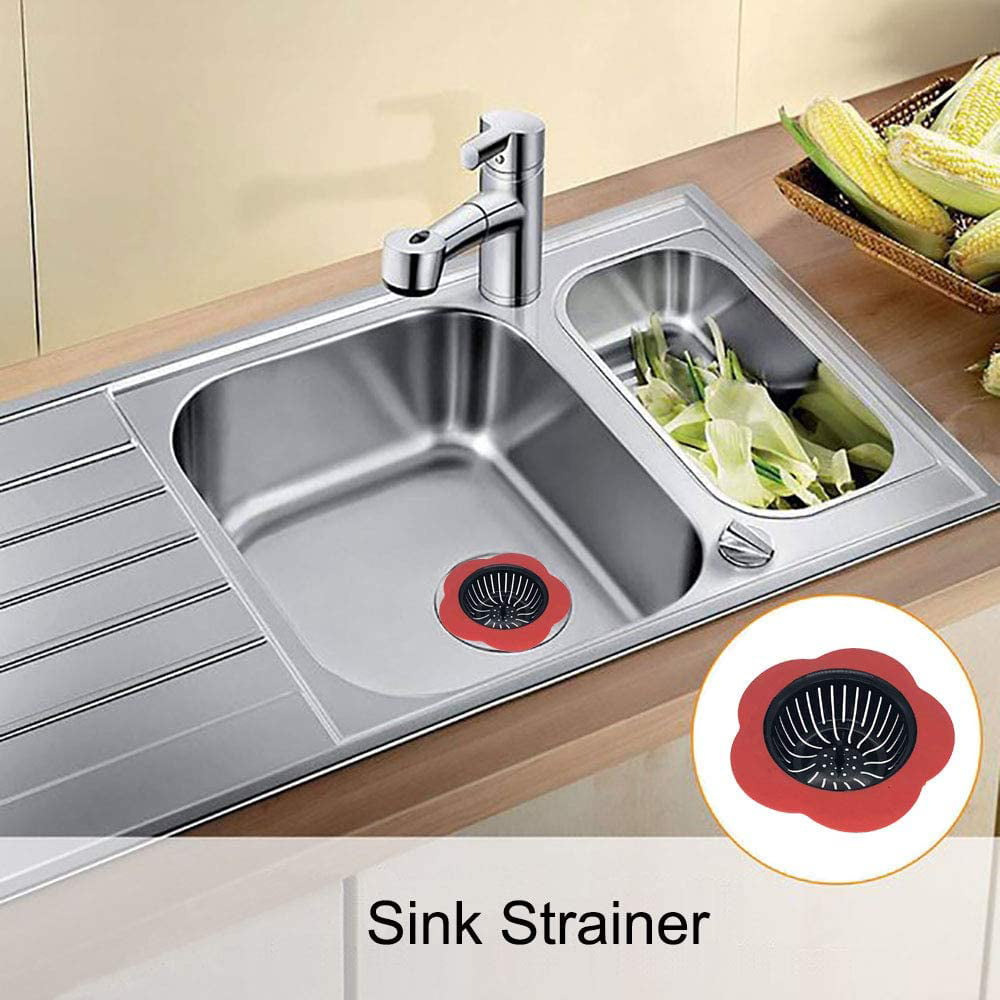 6 Pack Sink Strainer for Kitchen Sink Drain Silicone Sink Stopper Garbage  Disposal Drain Stopper 4.5'' Diameter - Yahoo Shopping