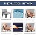 thumbnail image 4 of Funda para silla de comedor con ramo de boda escandinavo CHAO 1 Uds., 4 of 5