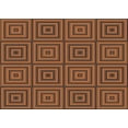 thumbnail image 1 of Ahgly Company Indoor Rectangle Patterned Blood Red Brown Area Rugs, 2' x 5', 1 of 6