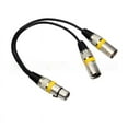 thumbnail image 6 of 1pcs 0.3m XLR Female Jack To Dual 2 Male Plug Y Splitter 30cm Adapter Cable Wire for Amplifier Speaker Headphone Mixer, 6 of 6