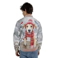 thumbnail image 5 of Playful Whippet Welcomes Winter Snowy Day with Cardinal Bird All Over Print 3D Baseball Jacket Dog Lover Bomber Jacket Softball - 12017, 5 of 6