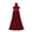 Red, variant on Lnzyyephy Women Hollow Out Lace Halter Dress, Crochet High Waist Pleated Maxi Dress Wedding Party Dress