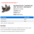 thumbnail image 2 of Rear Brake Shoe Set - Compatible with 2009 - 2013, 2015 - 2020 Honda Fit 2010 2011 2012 2016 2017 2018 2019, 2 of 2