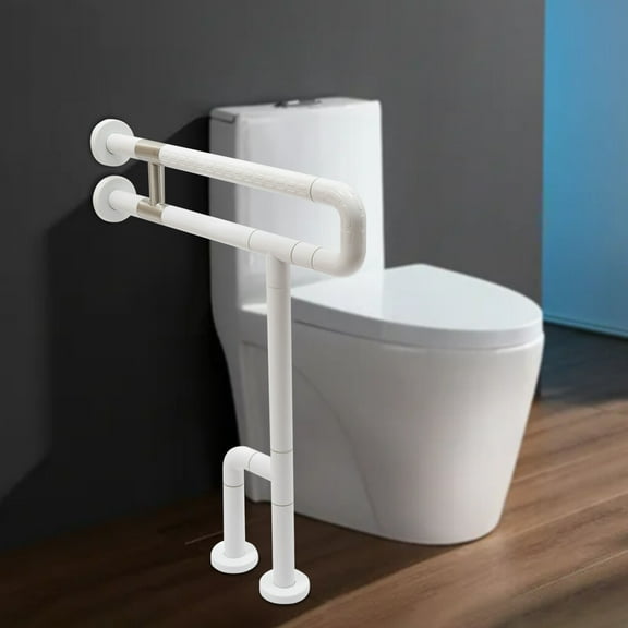 Toilet Grab Bars Tub Rail Safety Handrails Handicap for Bathroom Hand Grips for Elderly Handicap Grab Bars Rails, Toilet Bars for Elderly and Disabled with 8 Fluorescent Rings