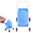 thumbnail image 1 of Realistic Miniature Dollhouse Stroller for Decoration Blue Plastic Toy, 1 of 5
