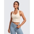 thumbnail image 2 of Top corto con almohadillas y cuello halter Butterluxe CRZ YOGA Blanco XL, 2 of 5