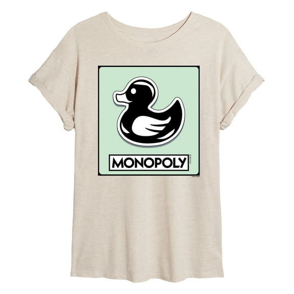 Monopoly - Duck Token - Women's Oversized Graphic T-Shirt