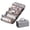 Gray, variant on Travel Toiletry Bag with 4 Detachable Clear Compartments - Hanging Makeup Organizer - Roll Up Foldable Cosmetic Case for Travel, Gym, Camping, and Home Storage - Leather Large Capacity Dopp Kit