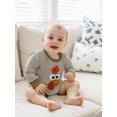 thumbnail image 5 of BemeyourBBs Thanksgiving Baby Romper Stripes Embroidery Letters/Turkey Bodysuit, 5 of 9