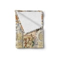 thumbnail image 2 of Vintage Soft Flannel Fleece Throw Blanket, Ethnic Pastel Colored Pattern with Florish Details, Cozy Plush for Indoor and Outdoor Use, 60" x 80", Ivory and Multicolor, by Ambesonne, 2 of 6
