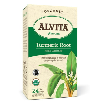 Alvita Organic Turmeric Root Tea Bags, 24 Ct