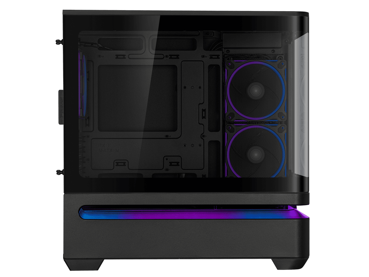ASUS AP202ARGBCASEBLACK ARGB Micro-ATX PC Case with Tempered Glass