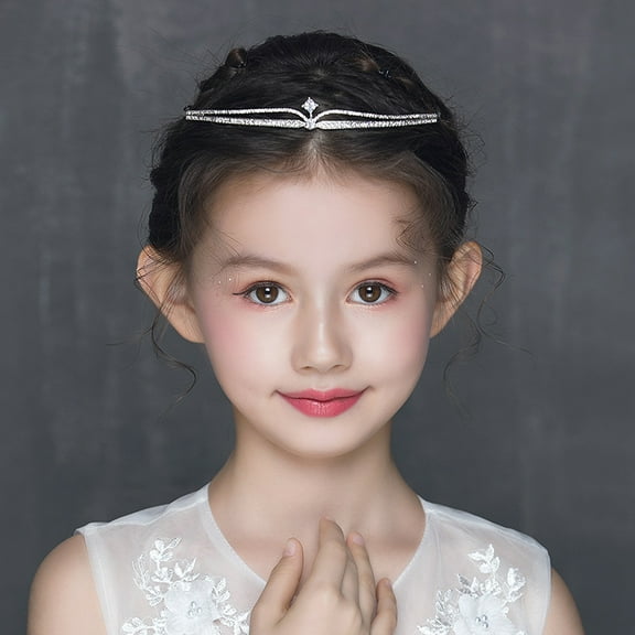 Girls Princess Tiara Crown Rhinestones Tiara Headband Crystal Toddler Crown for Wedding Birthday Crown Party