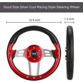 thumbnail image 4 of 10L0L RED Golf Cart Steering Wheel Fit EZGO TXT RXV Club Car DS Precedent Yamaha -12.5 inch Golf Cart Accessories, 4 of 7