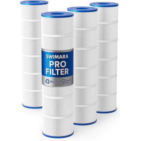 Upgraded 5oz CV460 Pool Filter Cartridges, Compatible with Jandy CL460 & CV460, Replaces OEM A0558000, R0554600, Pleatco PJAN115, 4-Pack, 460 Sq.Ft Total, Premium Media