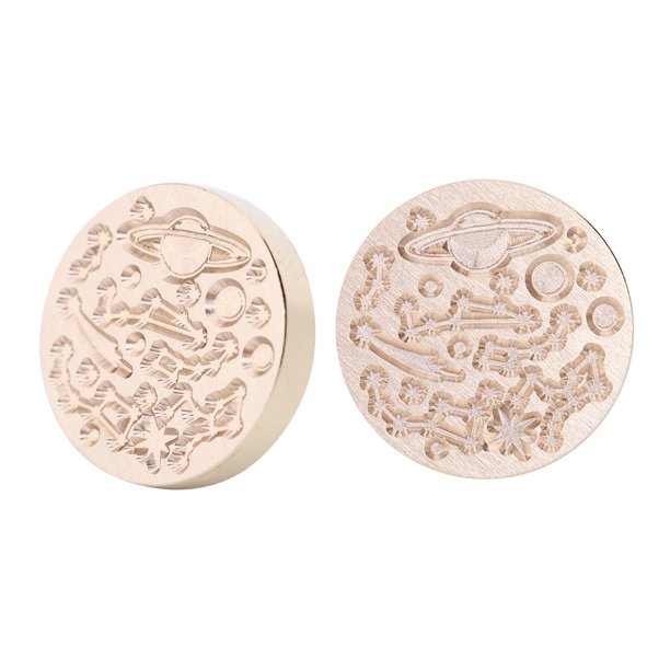 Starry Sky Seal Wax Stamp Head Fire Paint para tarjetas DIY Sobres (XK08) Sywqhk Arte deco