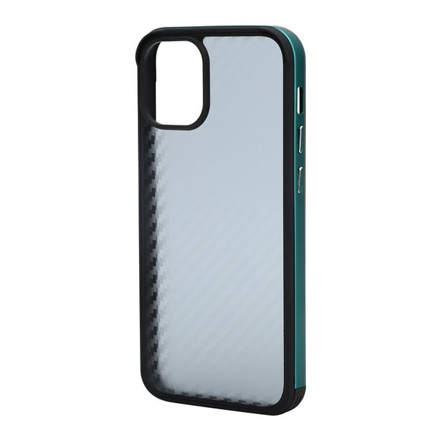 Housses de Téléphone Portable Fibre Texture Métal Cadre Téléphone Étui SULADA Housses de Téléphone Portable Fibre Texture Métal Cadre Full Body Étui Téléphone pour 12Mini