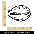thumbnail image 2 of Cypraea Tigris Cowrie Shell Beach Seashell Self-Inking Rubber Stamp Ink Stamper - Orange Ink - Small 3/4 Inch, 2 of 7