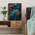 thumbnail image 5 of Mystical Raven Canvas Art, Black Crow Portrait, Gothic Bird Home Wall Decor, 5 of 8