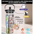 thumbnail image 4 of 30oz Mushroom Tumbler with Handle Flip Straw Mushroom Coffee Mug with Handle Leak Proof Insulated Tumbler Mushroom Stuff Gifts for Women Mushroom Lovers, 4 of 6
