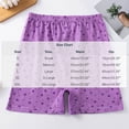 thumbnail image 3 of Yertdoel Pajama Shorts Women Fashion Printed Elastic Waist Loose Fitting Modal Lounge Bottoms Thin Cozy Soft Casual Sleep Shorts, 3 of 5