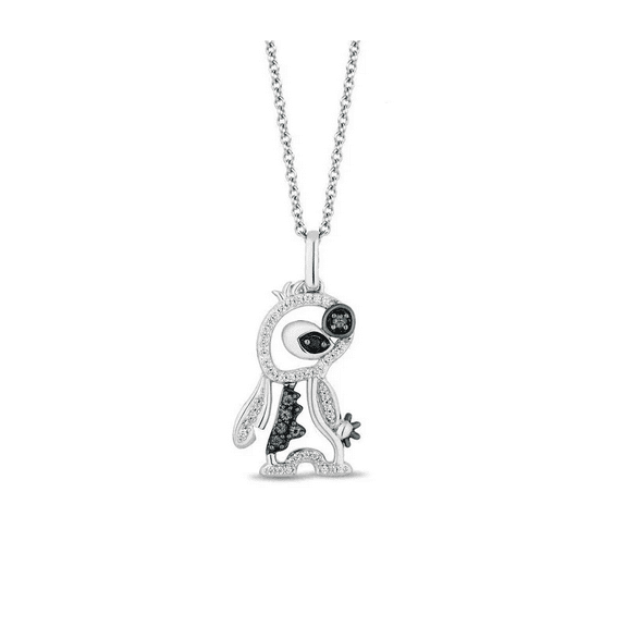 2Ct Round Cut Lab Created Diamond Pendant Chain 14k White Gold Plated