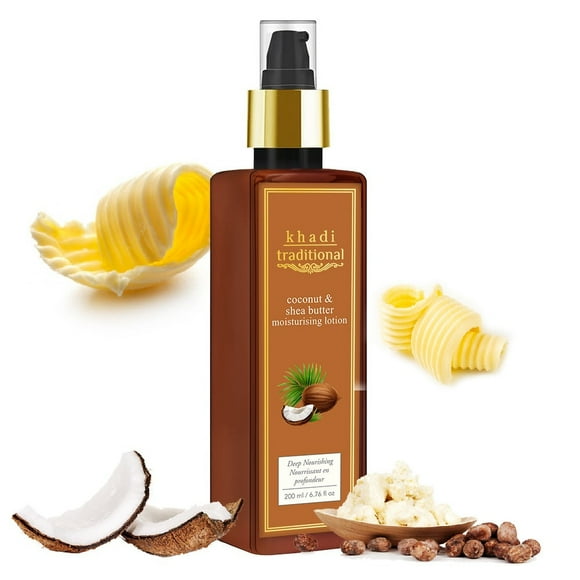 Khadi Traditional Coconut and Shea Butter Moisturizing Lotion