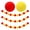 Red&Yellow, variant on FXMLRLK1 Pack 6.6Feet Colorful Pom Pom Garland Decorations,24 Balls Felt Ball Garland Rainbow Garland Hanging Supplies for Wall Christmas Tree Birthday Party Home Decor(Rainbow)
