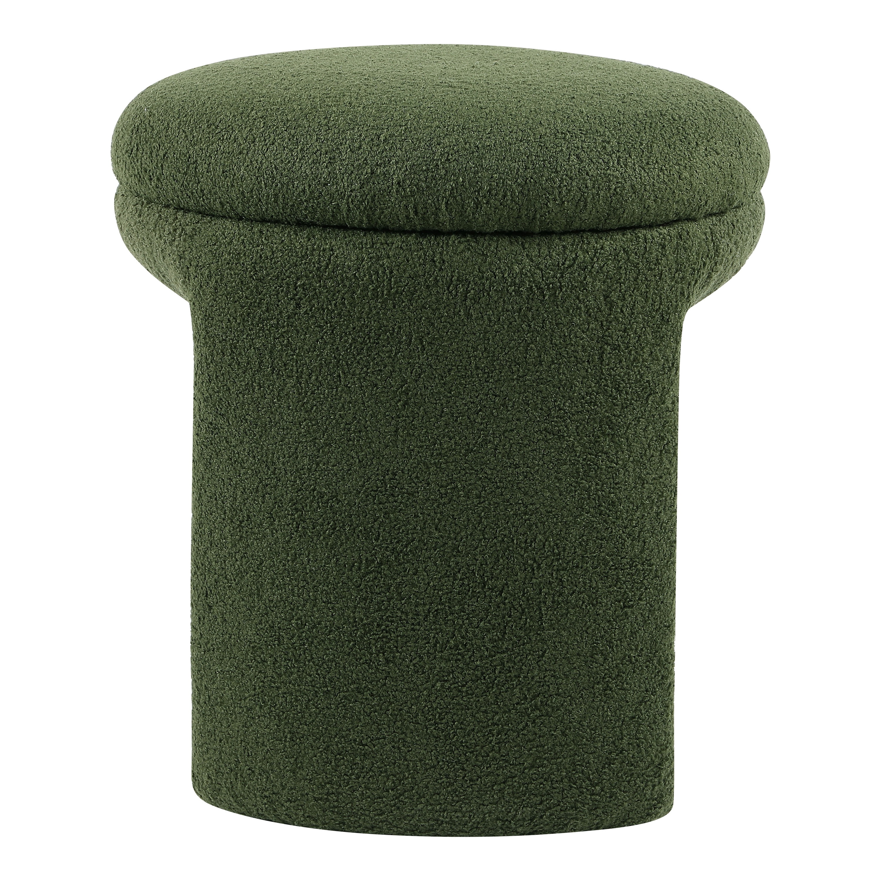 Furniture of America Thia Modern 18" Upholstered U-Shaped Stool, Green