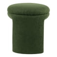 thumbnail image 4 of Furniture of America Thia Modern 18" Upholstered U-Shaped Stool, Green, 4 of 5
