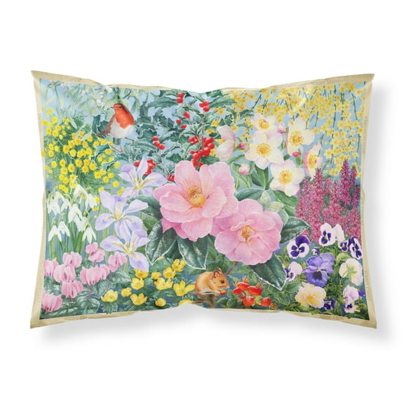 Winter Floral by Anne Searle Fabric Standard Pillowcase