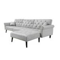 thumbnail image 3 of Wulawindy Convertible Sofa bed sleeper Navy blue velvet（W223S00459、W223S00709、W223S00007）, 3 of 7