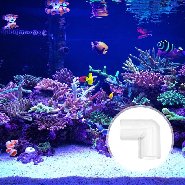 HOOWIFFY 10Ud Conector Transparente Para De Acuario Ángulo Recto Para Filtración De Peceras