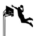 thumbnail image 2 of Basketball Wall Decal by Wallmonkeys Peel and Stick Graphic (18 in H x 17 in W) WM135629, 2 of 4