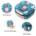 thumbnail image 3 of Sanitary Napkin Storage Bag, Cute Santa Christmas Tree and Snowflakes Pattern Portable Menstrual Pad Bag for Teen Girls Store Panty Liners Tampons Sanitary Pads for Women Ladies, 3 of 6
