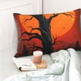 thumbnail image 4 of Kdxio Cotton Pillow Cases 14"x20" Pillowcases,Soft and Breathable Bedroom Pillow Cases-Yellow Castle Sunset Tree-No Pillow Core, 4 of 5