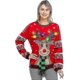 thumbnail image 4 of Womens Led Light Up Reindeer Ugly Christmas Sweater Built-in Light Bulbs, 4 of 4