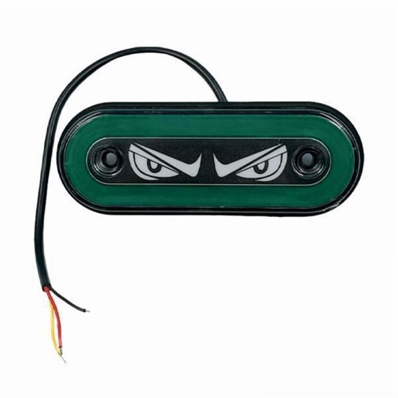JISADER 2xSide Marker Light Waterproof Vehicle Exterior Front/Rear 12V/24V Green 2 Pcs