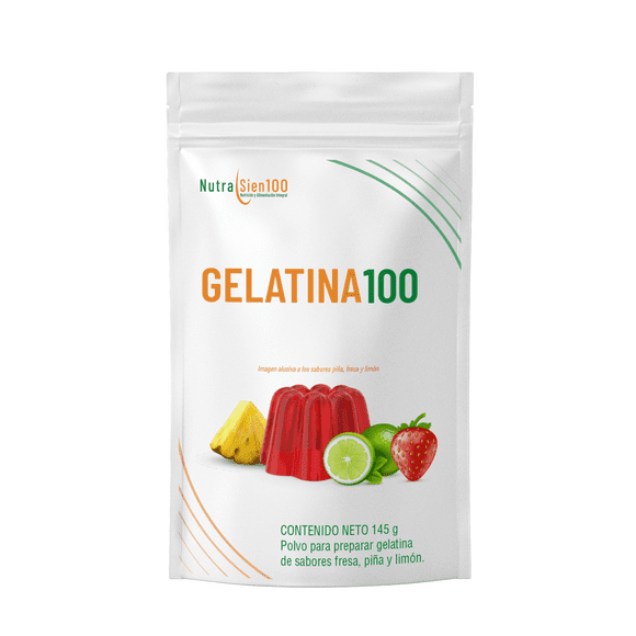 Gelatina en polvo Nutrasien100 Sin Azúcar 1 BOLSA CON 3 SABORES = 3 LITROS