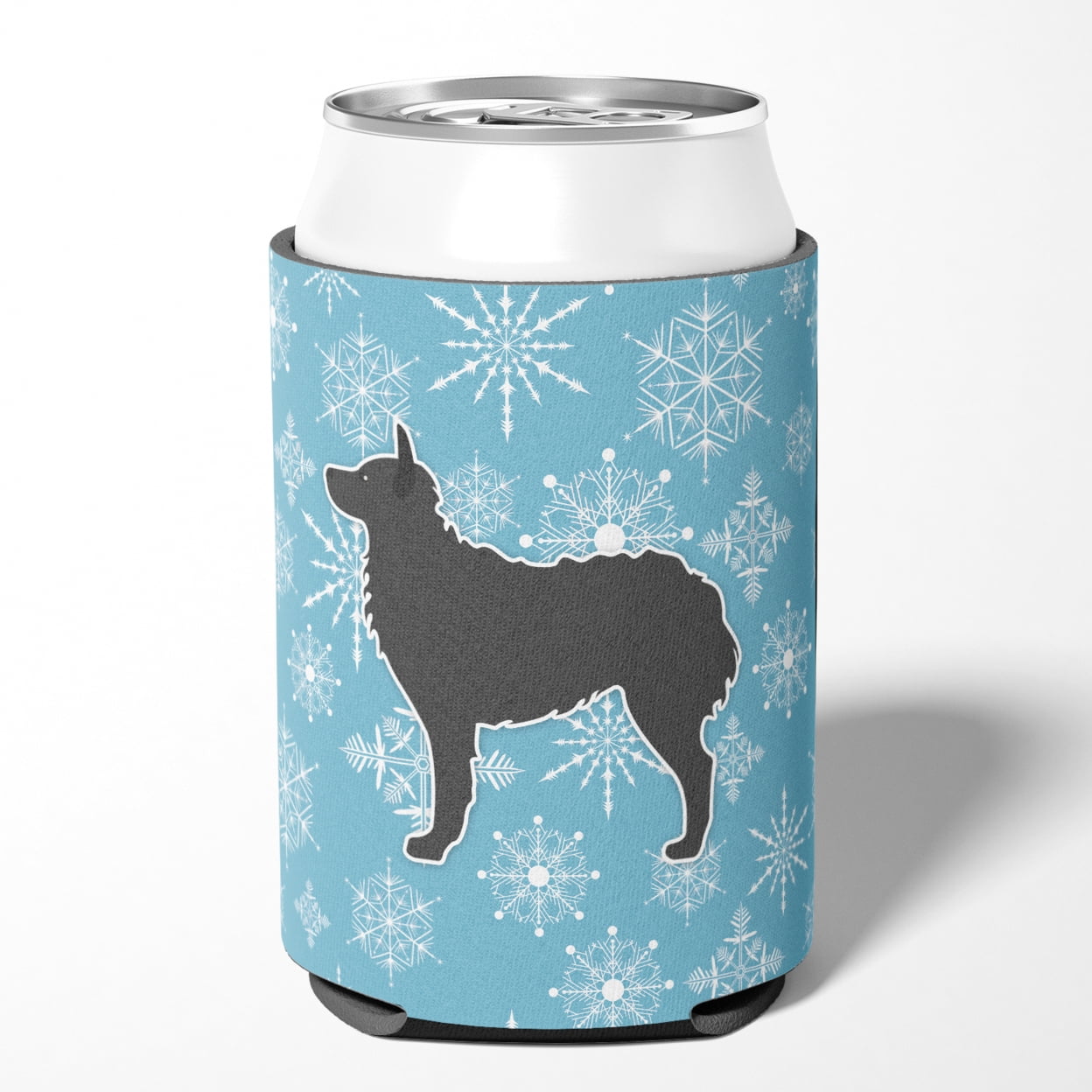 Winter Snowflake Croatian Sheepdog Can or Bottle Hugger