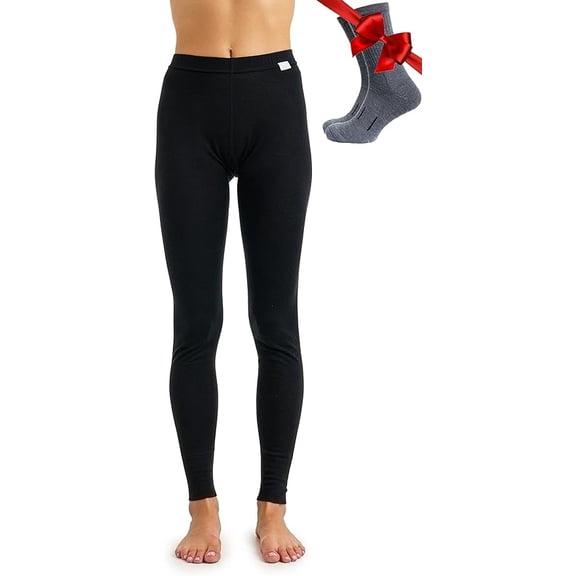 𝗔𝗟𝗟-𝗦𝗘𝗔𝗦𝗢𝗡 𝗖𝗢𝗠𝗙𝗢𝗥𝗧 Women’s Merino Wool Base Layer Leggings - Everyday Thermal Underwear and Thermal Wear for Cold Weather - Merino.tech