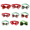 thumbnail image 4 of sweethay Collares para perros Pajarita Collar a cuadros ajustable Accesorios para mascotas Decoración Hebilla Regalos Cachorros Gatos Navidad Type3 NO3, 4 of 6